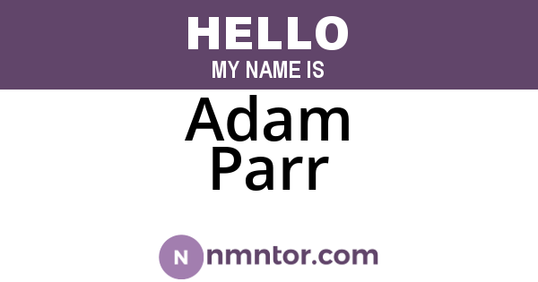 Adam Parr
