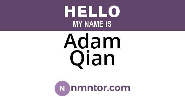 Adam Qian