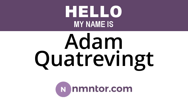 Adam Quatrevingt