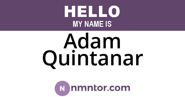 Adam Quintanar