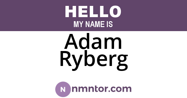 Adam Ryberg
