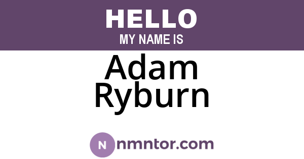 Adam Ryburn