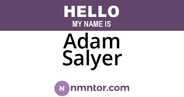 Adam Salyer
