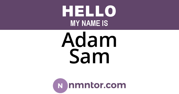 Adam Sam
