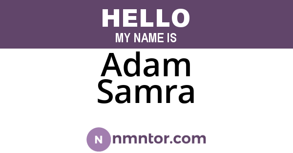 Adam Samra
