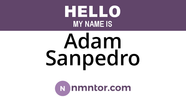 Adam Sanpedro