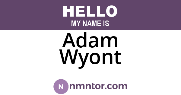 Adam Wyont