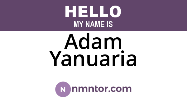 Adam Yanuaria