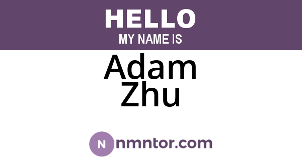 Adam Zhu