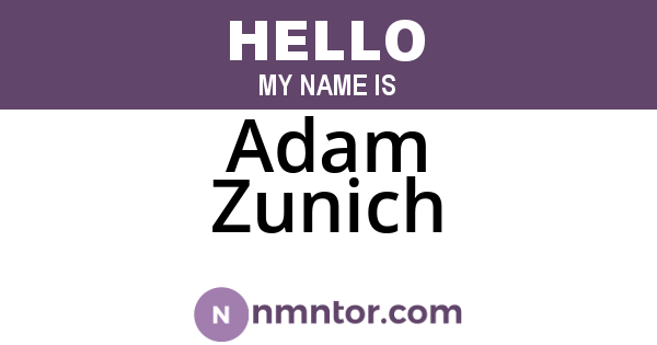 Adam Zunich
