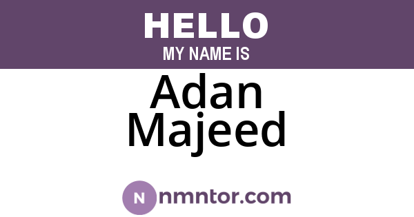 Adan Majeed