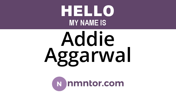 Addie Aggarwal