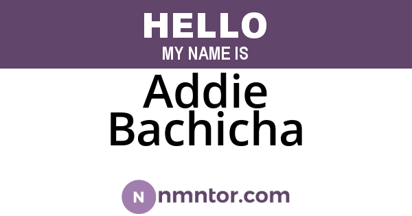 Addie Bachicha