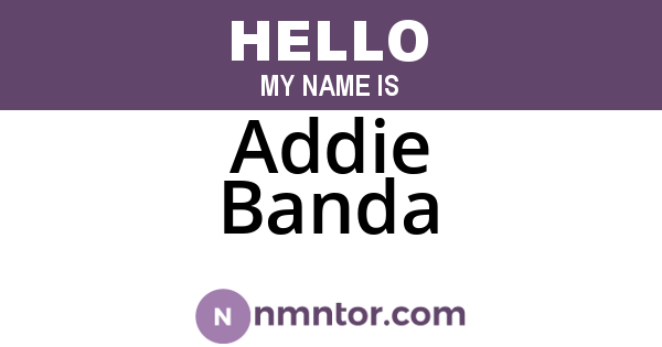 Addie Banda