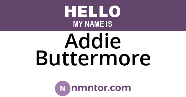 Addie Buttermore