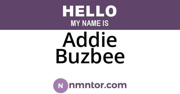 Addie Buzbee