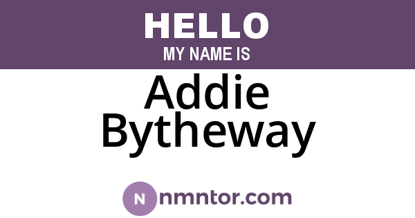 Addie Bytheway