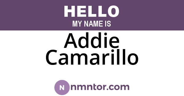Addie Camarillo