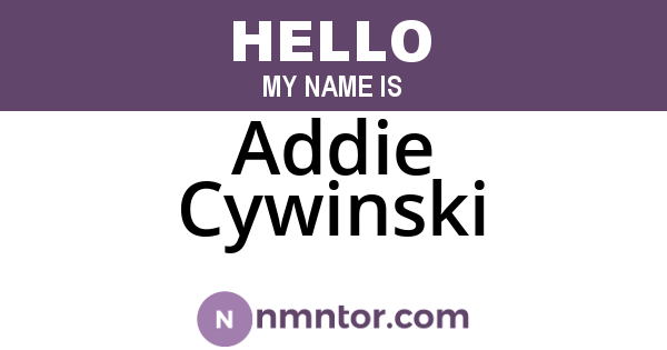 Addie Cywinski