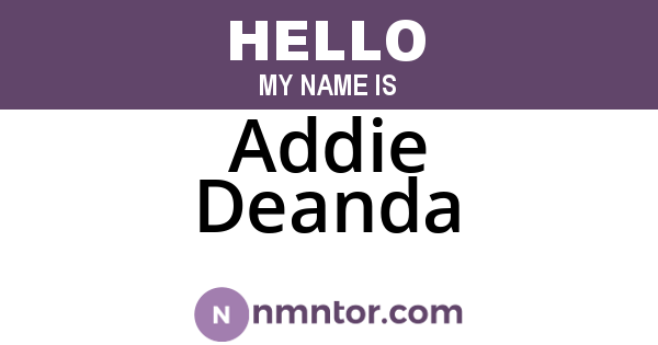 Addie Deanda