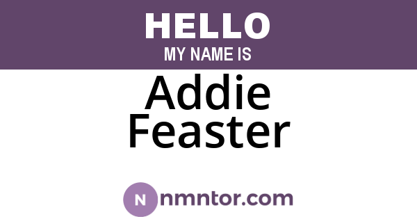 Addie Feaster