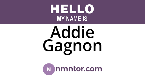 Addie Gagnon