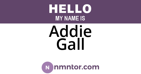 Addie Gall