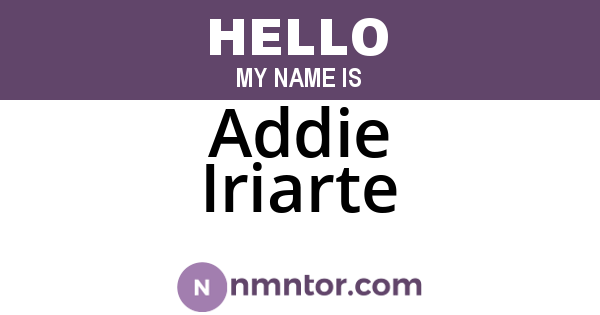 Addie Iriarte