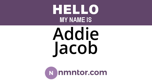 Addie Jacob