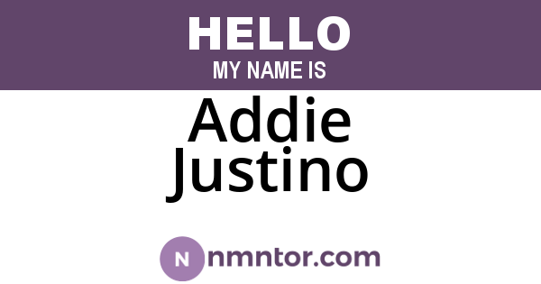 Addie Justino
