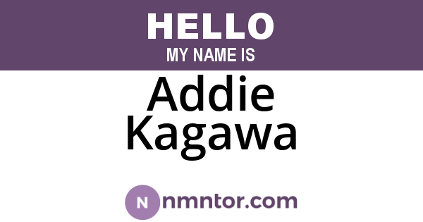 Addie Kagawa