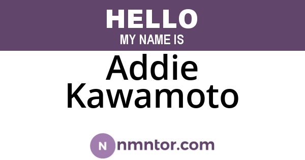 Addie Kawamoto