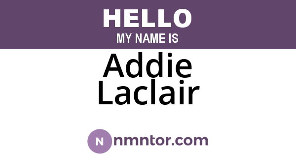Addie Laclair