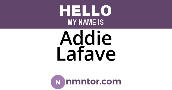 Addie Lafave