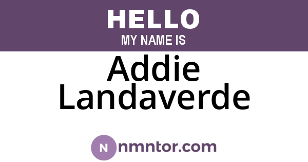 Addie Landaverde