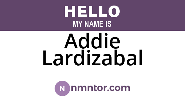 Addie Lardizabal