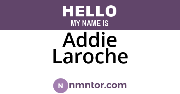 Addie Laroche