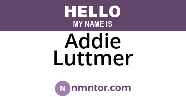 Addie Luttmer