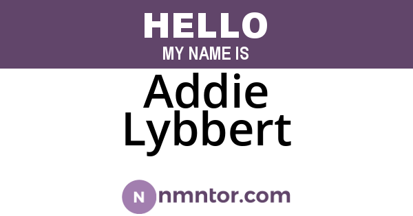 Addie Lybbert