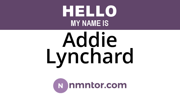 Addie Lynchard