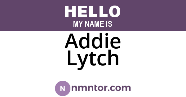 Addie Lytch