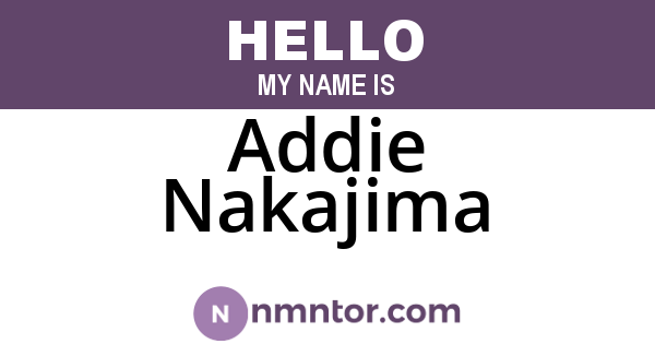 Addie Nakajima