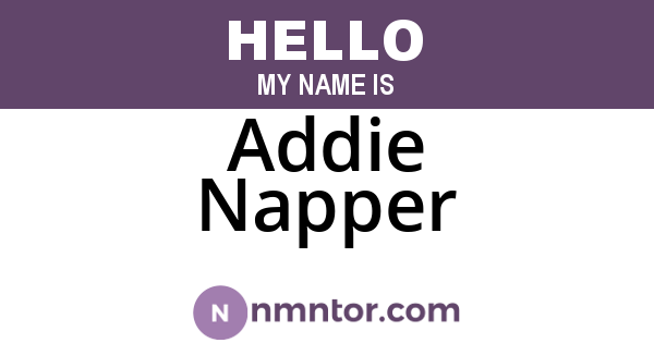 Addie Napper