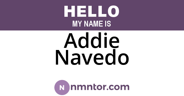 Addie Navedo