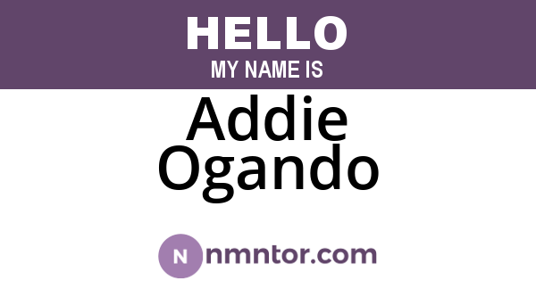 Addie Ogando