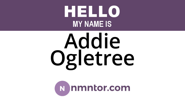 Addie Ogletree