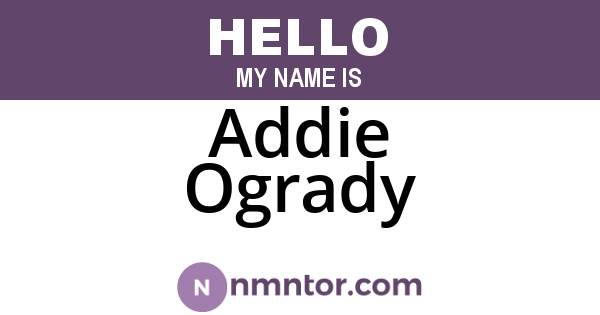 Addie Ogrady