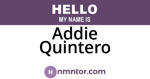 Addie Quintero