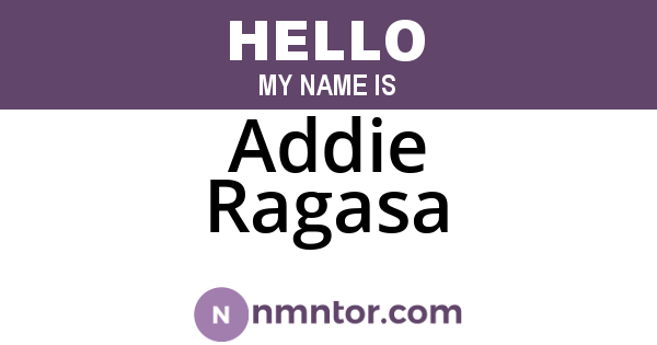Addie Ragasa