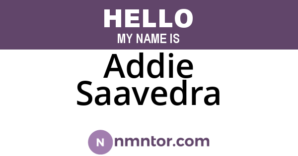 Addie Saavedra